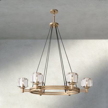 36" / Brass Demaret Round Chandelier 36", 48", 60"