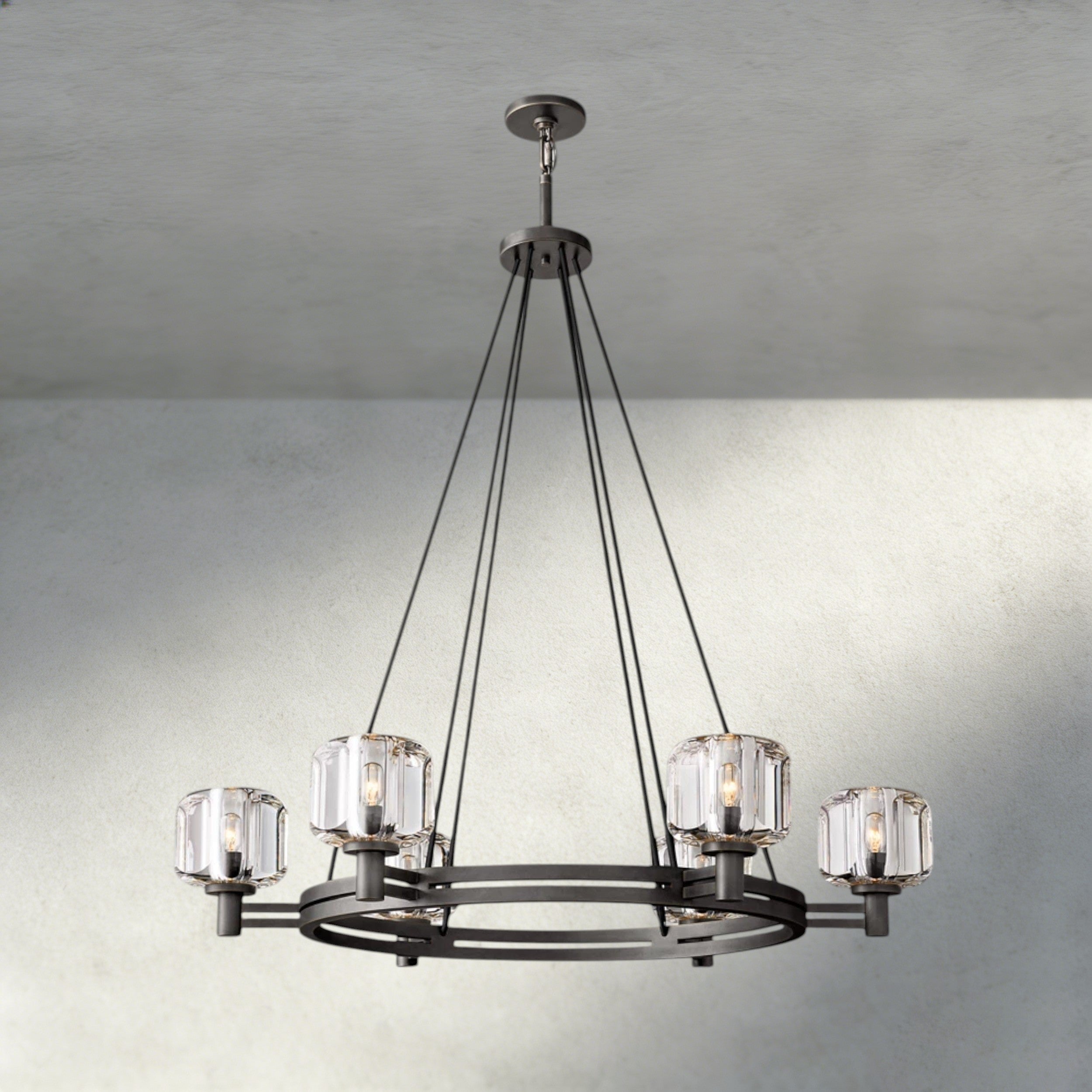 36" / Bronze Demaret Round Chandelier 36", 48", 60"