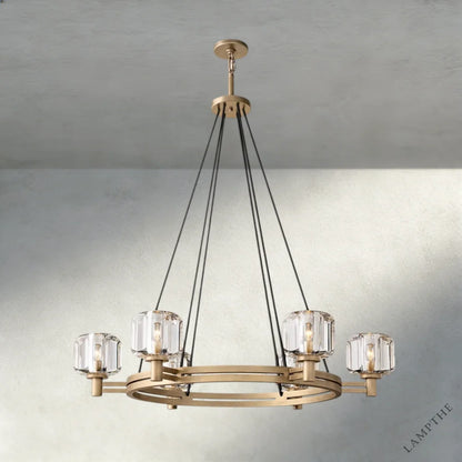 36" / Brass Demaret Round Chandelier 36", 48", 60"