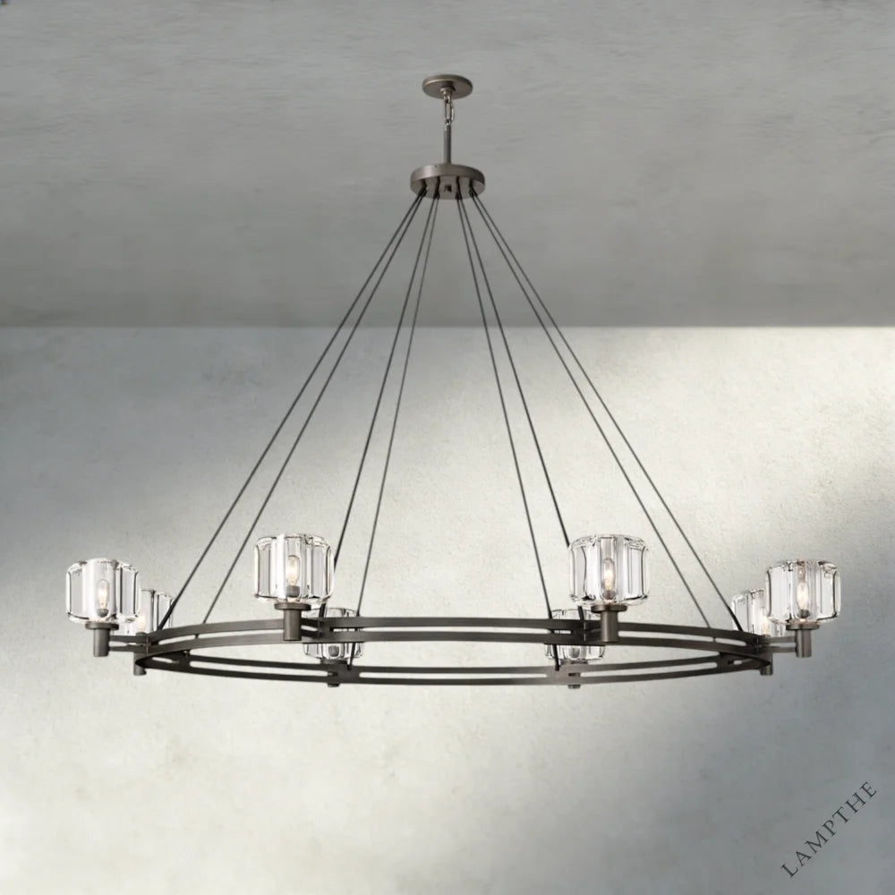 60" / Bronze Demaret Round Chandelier 36", 48", 60"