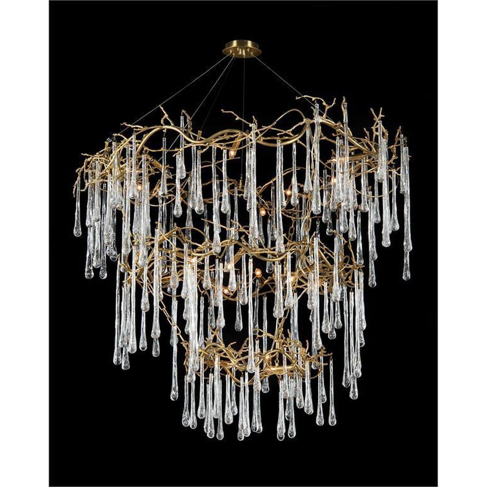 Dermiq Branched Crystal Twenty-Light Chandelier