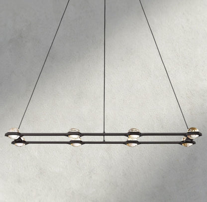 54" / Bronze Éclatant Rectangular Chandelier 54", 72"