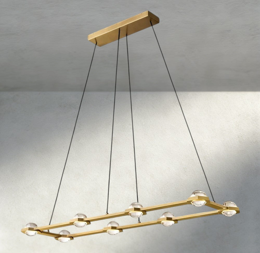 Éclatant Rectangular Chandelier 54", 72"