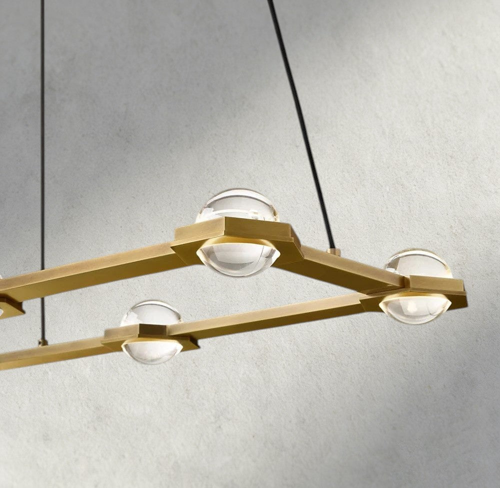 Éclatant Rectangular Chandelier 54", 72"
