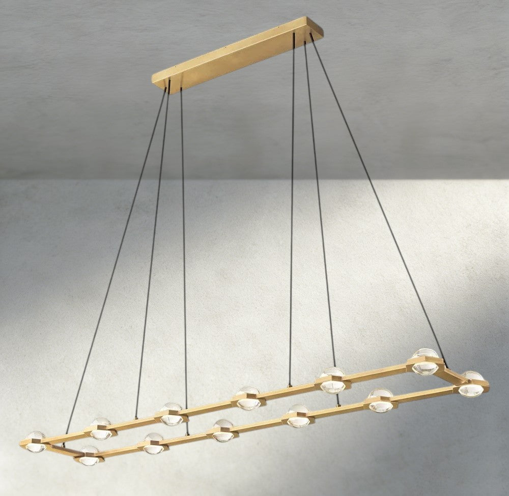 Éclatant Rectangular Chandelier 54", 72"