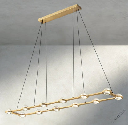Éclatant Rectangular Chandelier 54", 72"