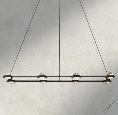 54" / Bronze Éclatant Rectangular Chandelier 54", 72"