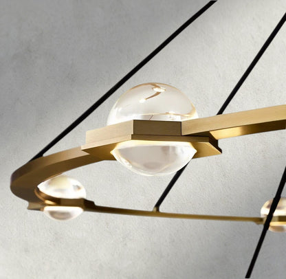 Éclatant Round Chandelier 36", 48", 60", Two-Tied 60"
