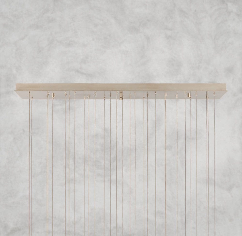 Edda Linear Glass Chandelier 48", 54"