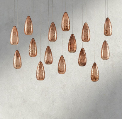 Edda Linear Glass Chandelier 48", 54"