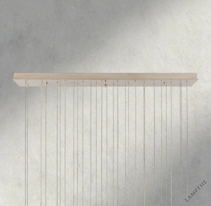 Edda Linear Glass Chandelier 48", 54"