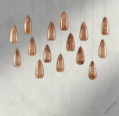 Edda Linear Glass Chandelier 48", 54"