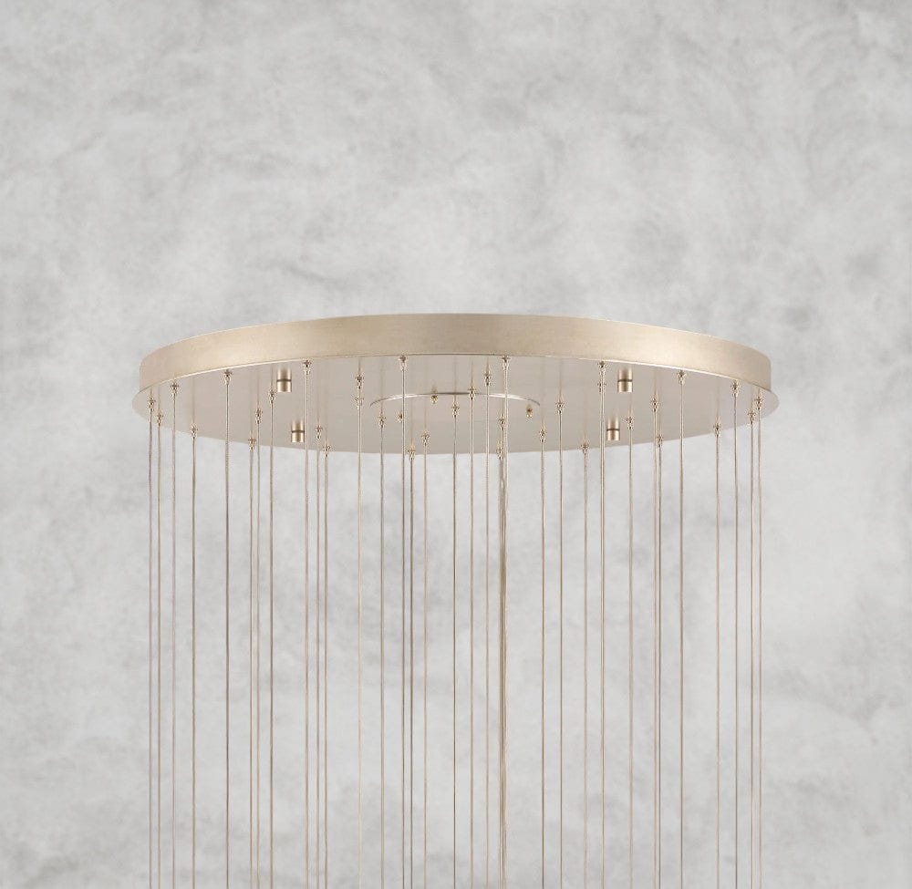 Edda Round Glass Chandelier 23", 35"