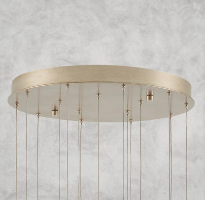 Edda Round Glass Chandelier 23", 35"