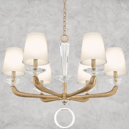 French Gold Emilea Chandelier 30"