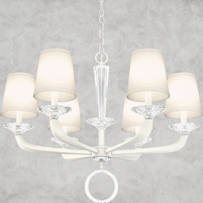 White Emilea Chandelier 30"
