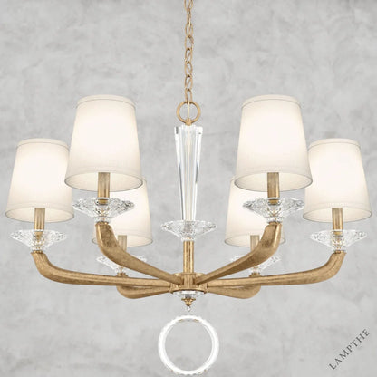 French Gold Emilea Chandelier 30"