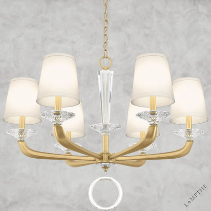 Heirloom Gold Emilea Chandelier 30"
