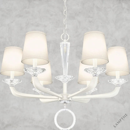 White Emilea Chandelier 30"