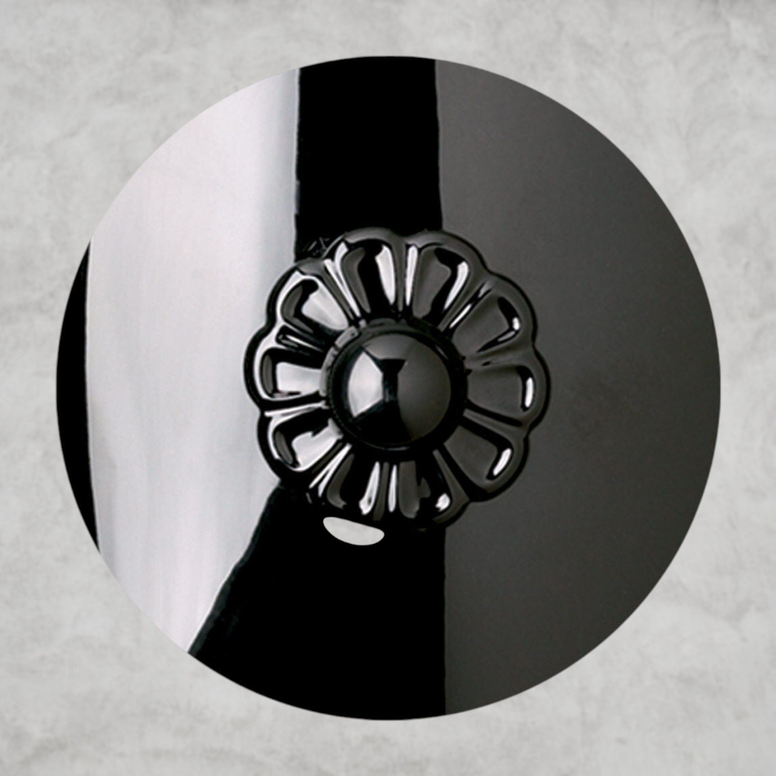 Jet Black Emilea Chandelier 33"