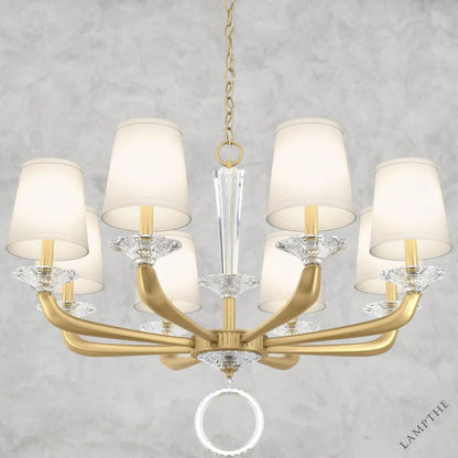 Heirloom Gold Emilea Chandelier 33"