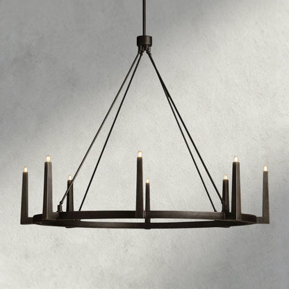 54" / Bronze Emmet Round Chandelier 42", 54"