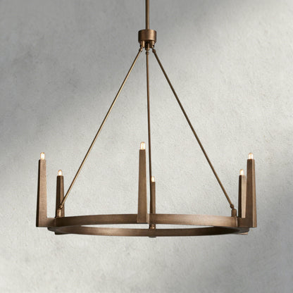 42" / Brass Emmet Round Chandelier 42", 54"