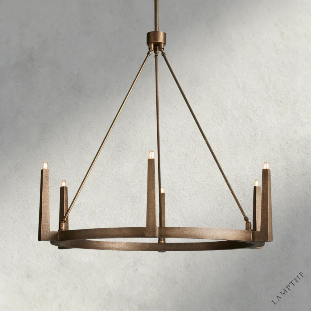 42" / Brass Emmet Round Chandelier 42", 54"