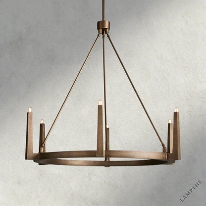 42" / Brass Emmet Round Chandelier 42", 54"