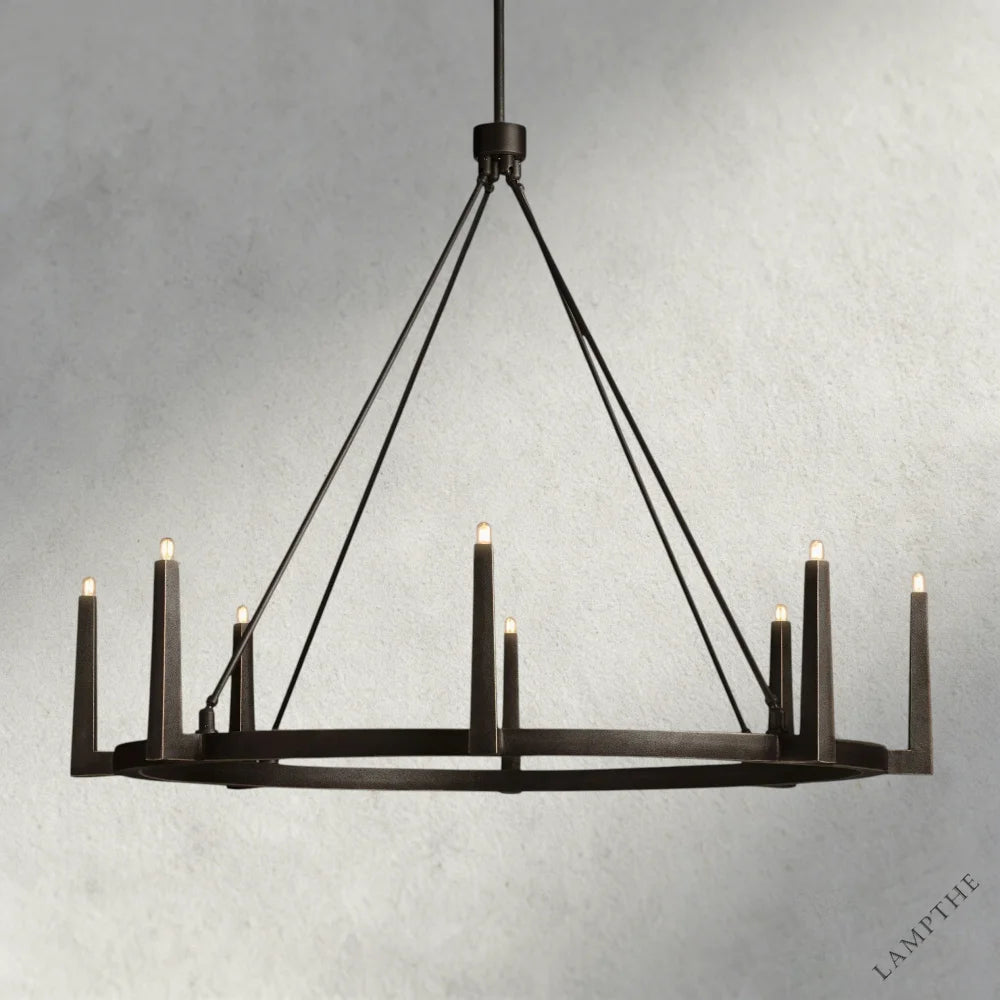 54" / Bronze Emmet Round Chandelier 42", 54"