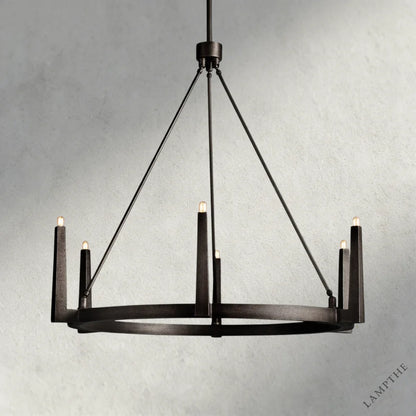 42" / Bronze Emmet Round Chandelier 42", 54"