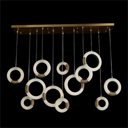 Eternix Twelve-Light Horizontal Pendant Chandelier