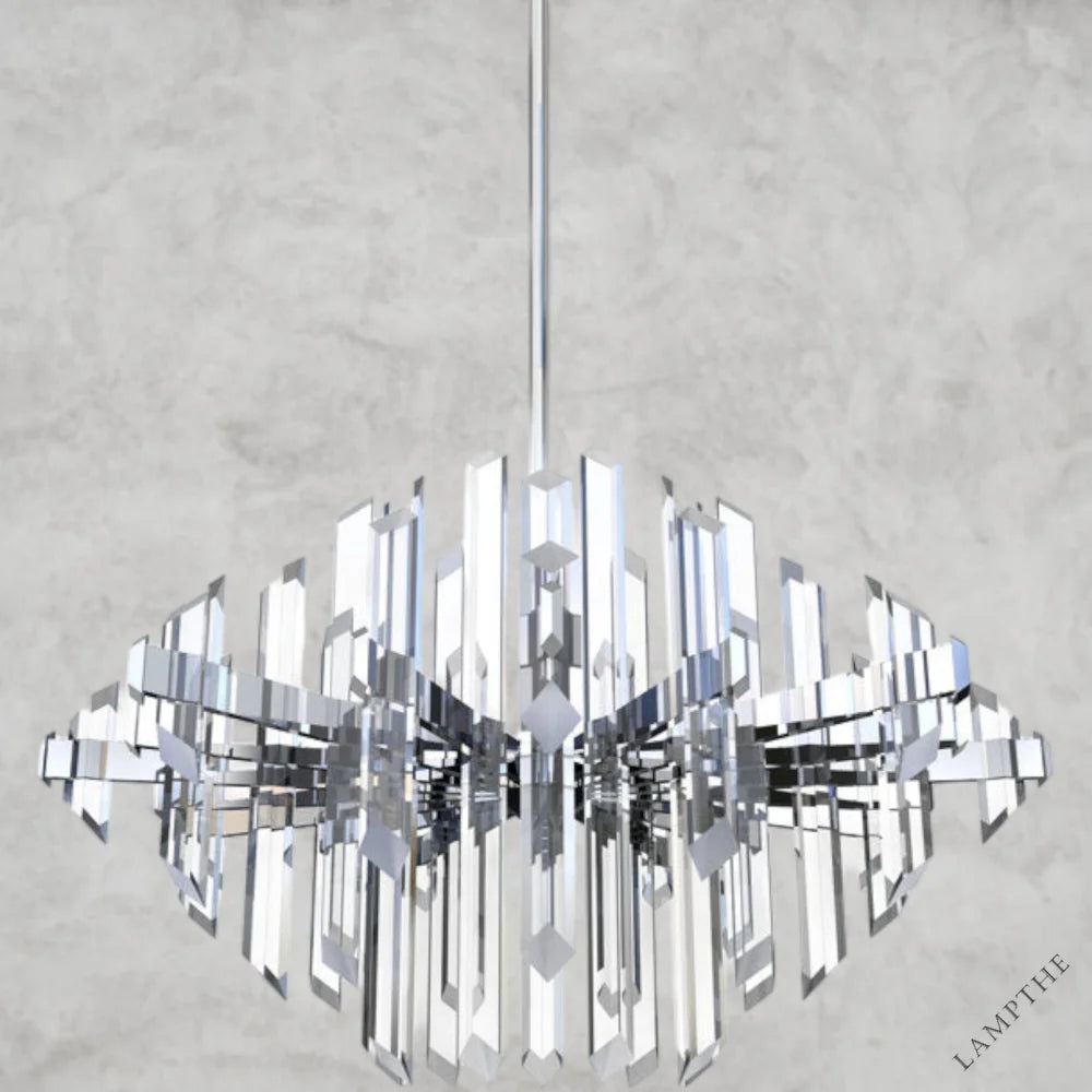 16" H x 23.7" W x 23.7" D Facets 1-Light Kitchen Island LED Chandelier