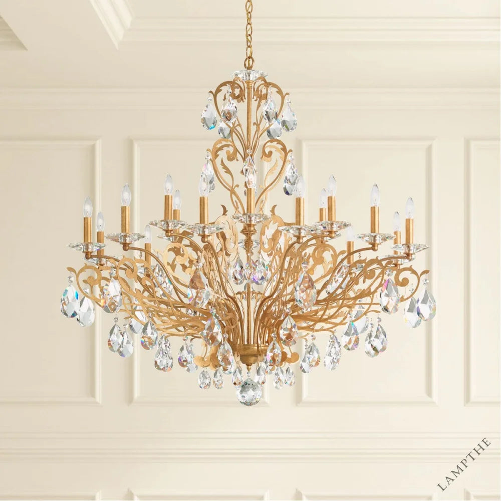 Filigrae Crystal Chandelier39"