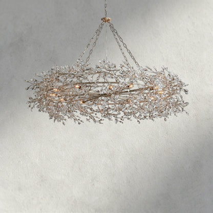 60" / SILVER Fiore Crown Chandelier 39", 48", 60"