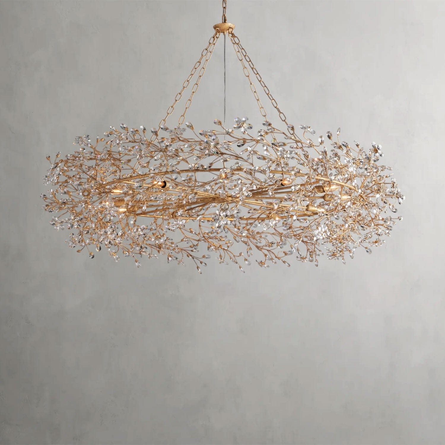 60" / GOLD Fiore Crown Chandelier 39", 48", 60"