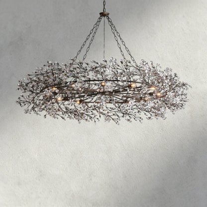 60" / BRONZE Fiore Crown Chandelier 39", 48", 60"