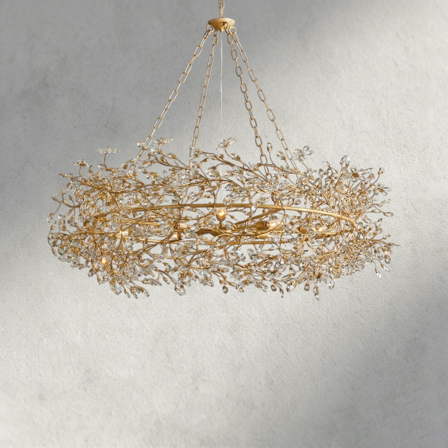 48" / GOLD Fiore Crown Chandelier 39", 48", 60"