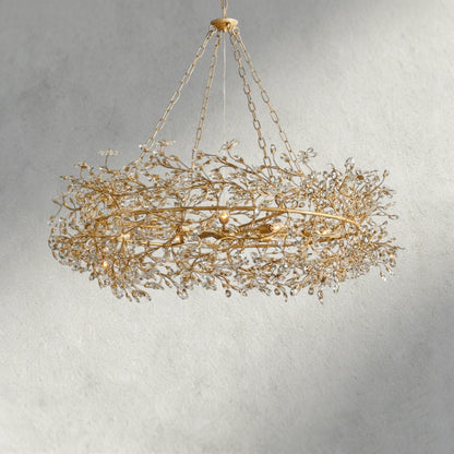 48" / GOLD Fiore Crown Chandelier 39", 48", 60"