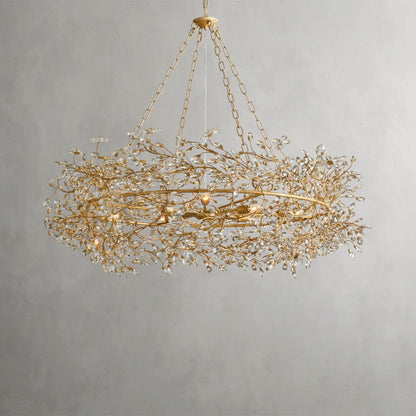 48" / GOLD Fiore Crown Chandelier 39", 48", 60"