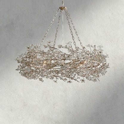 48" / SILVER Fiore Crown Chandelier 39", 48", 60"