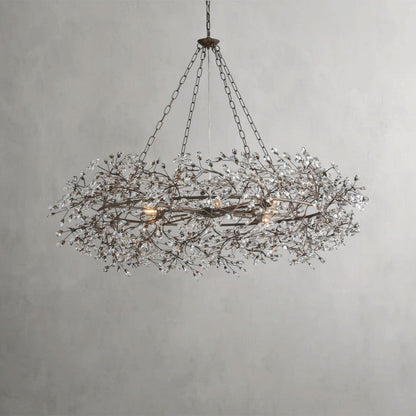 48" / BRONZE Fiore Crown Chandelier 39", 48", 60"