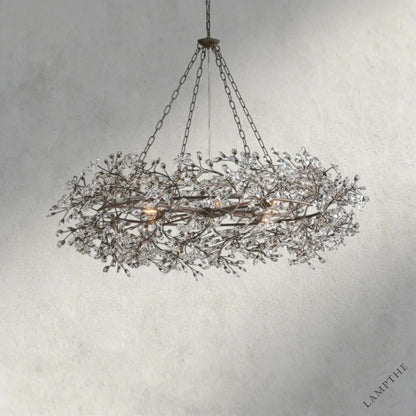 48" / BRONZE Fiore Crown Chandelier 39", 48", 60"