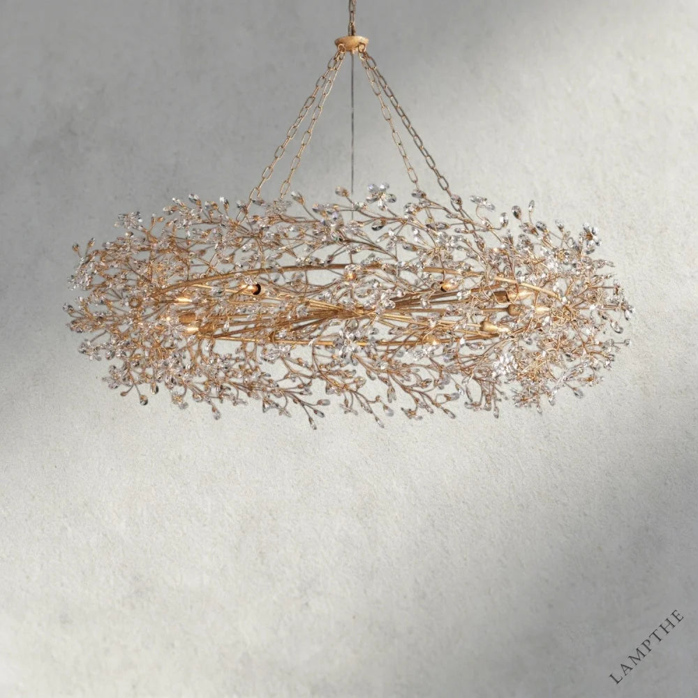 60" / GOLD Fiore Crown Chandelier 39", 48", 60"