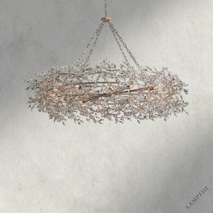 60" / SILVER Fiore Crown Chandelier 39", 48", 60"