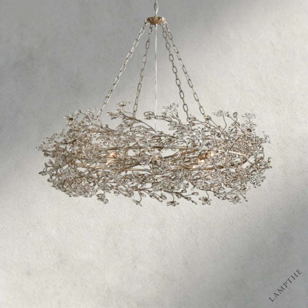 48" / SILVER Fiore Crown Chandelier 39", 48", 60"