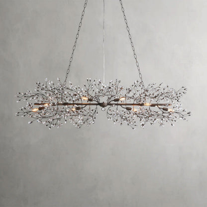68" / BRONZE Fiore Linear Chandelier 51", 68"