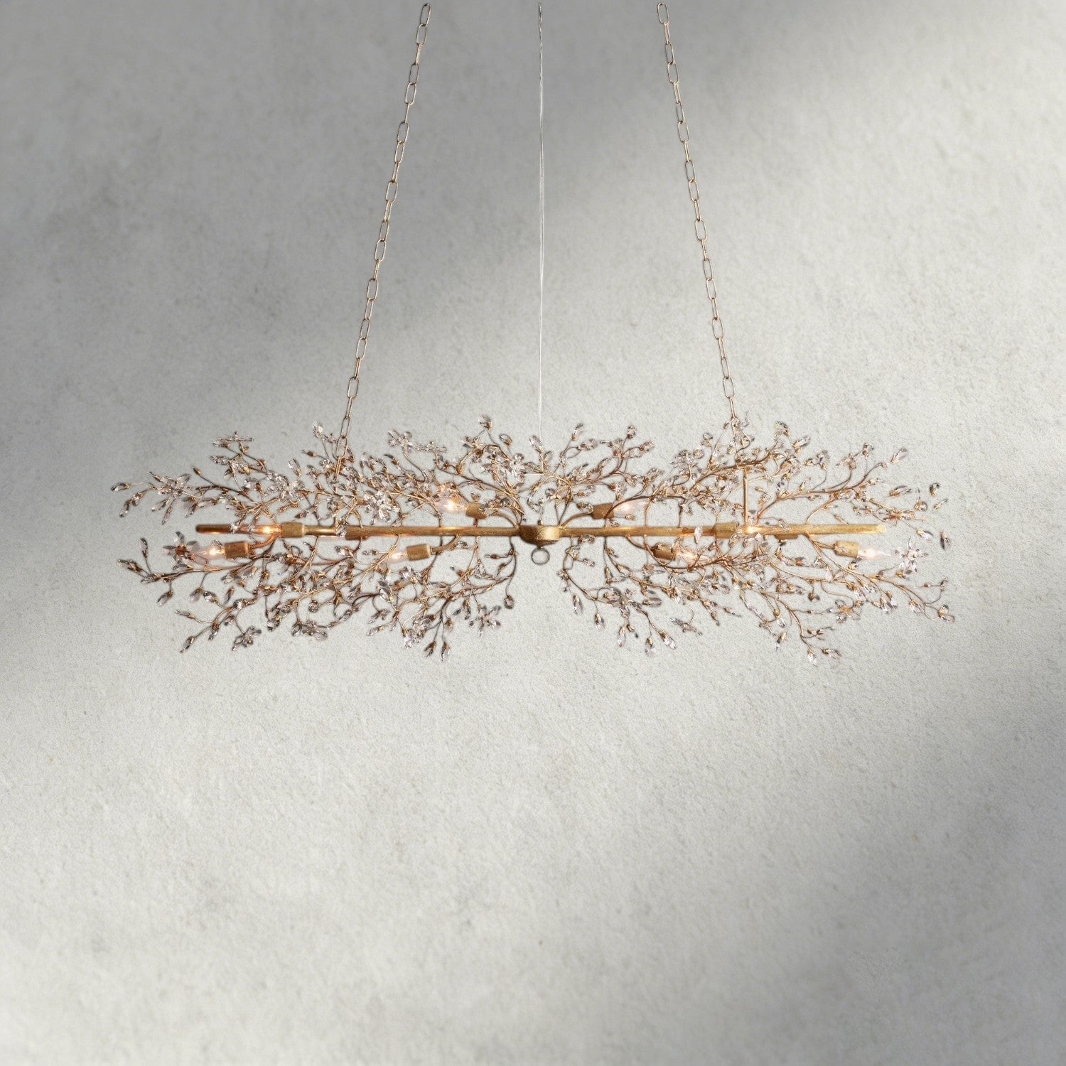 68" / GOLD Fiore Linear Chandelier 51", 68"