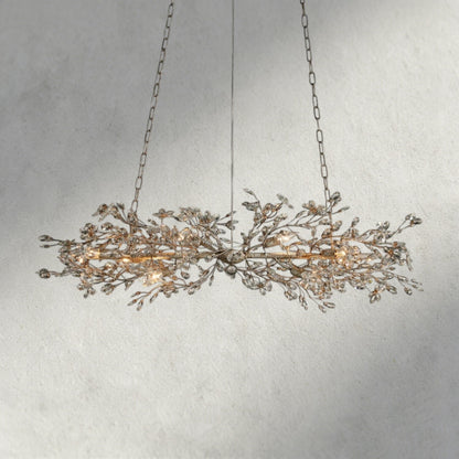 51" / SILVER Fiore Linear Chandelier 51", 68"