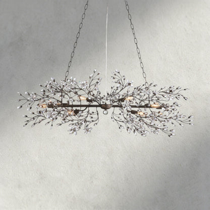51" / BRONZE Fiore Linear Chandelier 51", 68"
